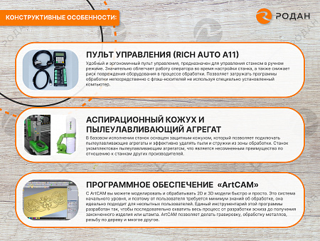 Фрезерно-гравировальный станок с ЧПУ WoodTec H 1325