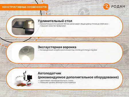 Фуговальный станок WoodTec F400