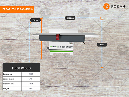 Фуговальный станок WoodTec F 300 W ECO