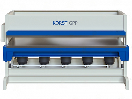 Горячий пневматический пресс Korst GPP-2512 для склеивания и облицовки заготовок