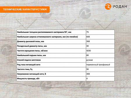 Станок круглопильный WoodTec C 75 NEW