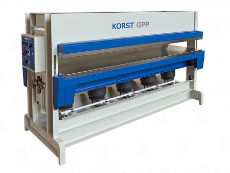 Горячий пневматический пресс Korst GPP-2512 для склеивания и облицовки заготовок